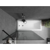 Mexen Next paravan de cadă cu 1 canat 100 x 150 cm, grafit, negru - 895-100-000-00-40-70