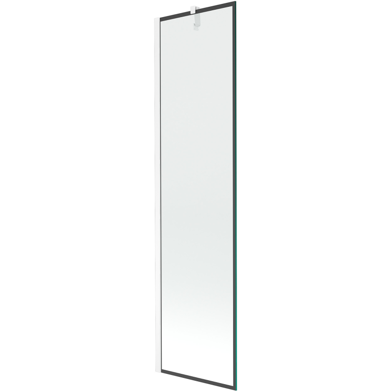 Mexen Next paravan cadă, 1-fluture 50 x 150 cm, cadru negru, alb - 895-050-000-00-70-20