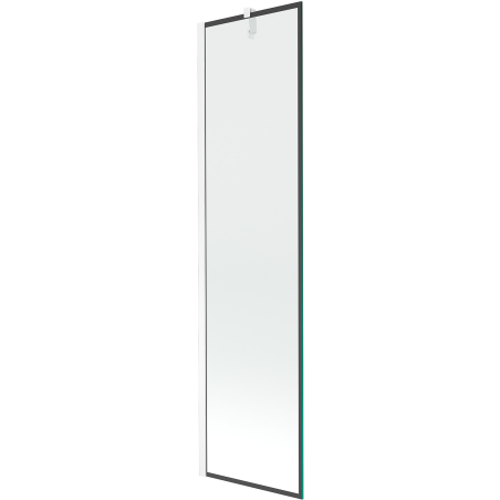 Mexen Next paravan cadă, 1-fluture 50 x 150 cm, cadru negru, alb - 895-050-000-00-70-20