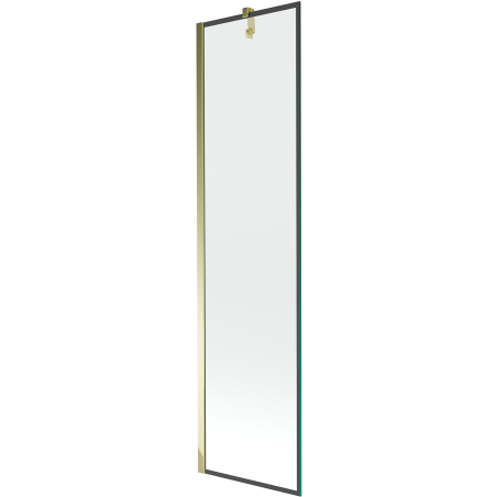 Mexen Next egyrészes fürdőkád paraván 50 x 150 cm, fekete keret, arany - 895-050-000-00-70-50