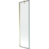 Mexen Next egyrészes fürdőkád paraván 50 x 150 cm, fekete keret, arany - 895-050-000-00-70-50