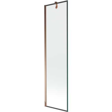 Paravan cadă Mexen Next cu 1 foaie 50 x 150 cm, ramă neagră, aur roz - 895-050-000-00-70-60