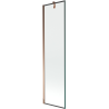 Paravan cadă Mexen Next cu 1 foaie 50 x 150 cm, ramă neagră, aur roz - 895-050-000-00-70-60