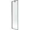 Mexen Next 1-szárnyú fürdőkádparaván 50 x 150 cm, fekete keret, fekete - 895-050-000-00-70-70