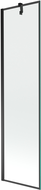 Mexen Next paravan de baie cu 1 panou 50 x 150 cm, ramă neagră, negru - 895-050-000-00-70-70