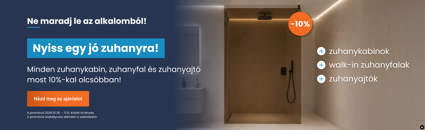 Zuhanyok -10%