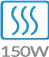 Fűtési teljesítmény: 150 W